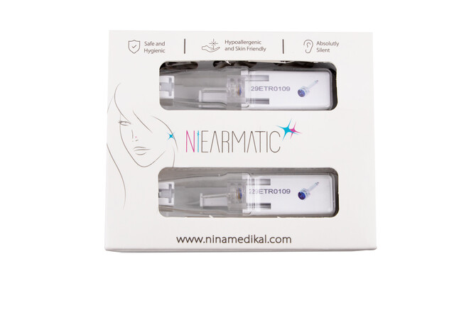 Niearmatic Medical Plastik Birthstar Sapphire Regular Kulak Delme Küpesi 4mm - Thumbnail