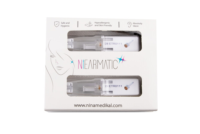 Niearmatic Medical Plastik Birthstar Topaz Regular Kulak Delme Küpesi 4mm - Thumbnail