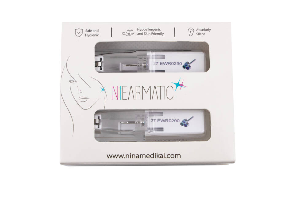 Niearmatic Trio White Assorted 1 Regular Kulak Delme Küpesi 4mm